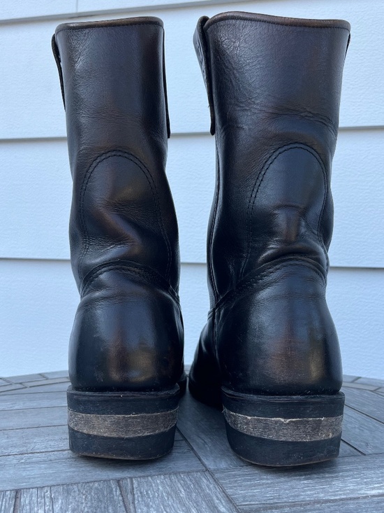 Men\'s Red Wing Pecos 115 Leather Western Work Boots sz 10.5 D Pull On main image 10